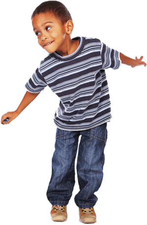 Black Kid Png - Transparent Child Standing Png, Png Download PNG image with transparent background