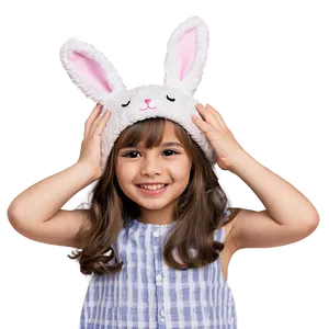 Playful Bunny Hat Fun Png Sgm PNG Image