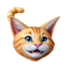 Playful Cat Ear Emoji Png Sva PNG Image