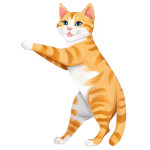 Playful Cat Illustration PNG sot PNG image with transparent background