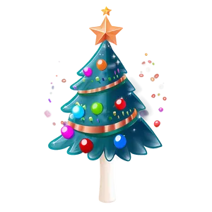 Playful Cute Christmas Tree Png 06252024 PNG Image