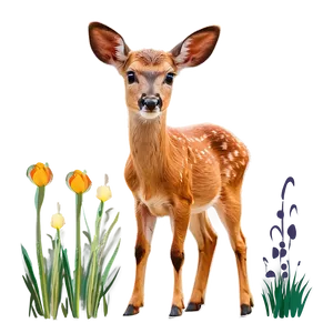 Playful Doe In Meadow Png 34 PNG Image