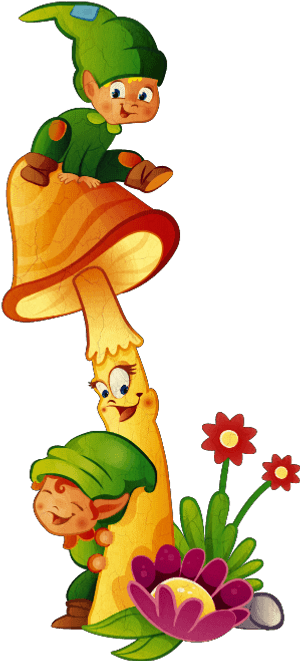 #elves #mushroom #flowers #elf #playful - Elf Mushroom Clip Art, HD Png Download PNG image with transparent background