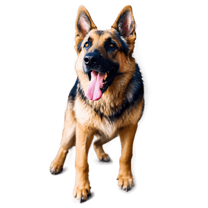 Playful German Shepherd PNG rcv11 PNG image with transparent background