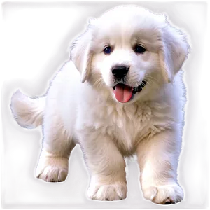 Playful Great Pyrenees Puppy Png 84 PNG Image