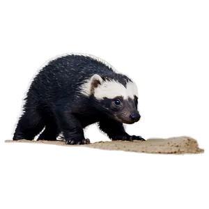 Playful Honey Badger Cub Png Icq PNG Image