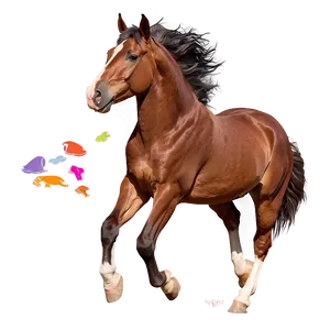 Playful Mustang Horse Scene Png 99 PNG Image