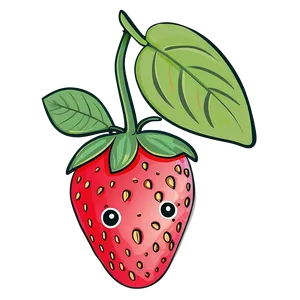 Playful Strawberry Doodle Png Enj PNG Image