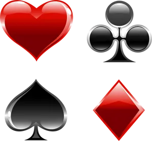 Playing Card Suits Icons PNG Image