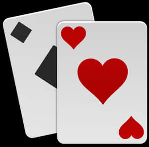 Playing Cards Ace Spades Heart PNG image with transparent background