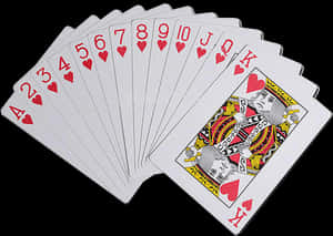 Playing Cards Spread Kingof Hearts PNG image with transparent background