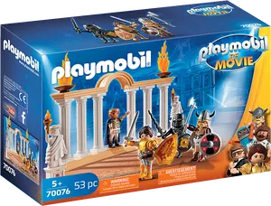 Playmobil The Movie Toy Set Box PNG Image