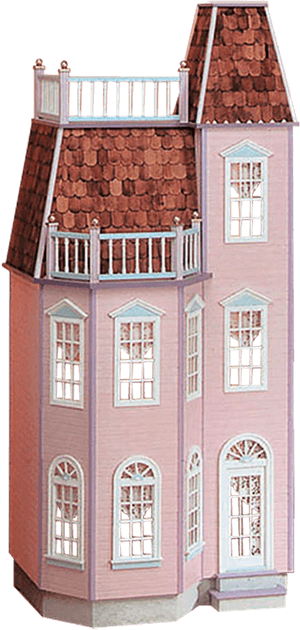 Playscale® Victorian Town House Dollhouse Kit - Victorian Toys, HD Png Download PNG image with transparent background