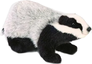 Plush Badger Toy PNG Image