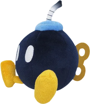 Plush Bomb Toy PNG Image