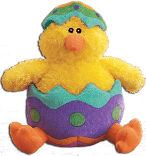 Easter Chicks And Ducks - Chicken Stuffed Animal In Egg, HD Png Download PNG