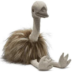 Plush Emu Toy Sitting Position PNG Image