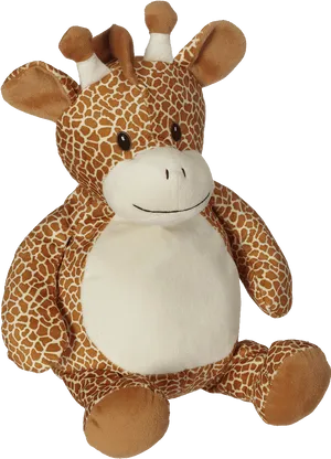 Plush Giraffe Toy Sitting PNG Image