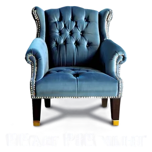 Plush Velvet Armchair Png 06262024 PNG Image