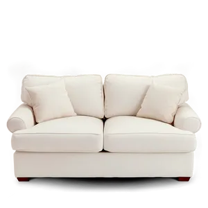 Plush White Couch Png Gci PNG Image