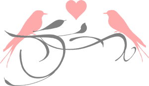 Png Love Birds Banner Free Stock - Love Birds Clipart Png PNG image with transparent background