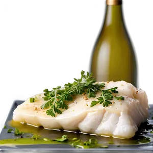 Poached Cod In White Wine Png 40 PNG Image