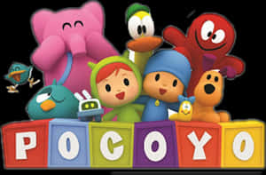 Pocoyo_and_ Friends_ Group_ Image PNG image with transparent background