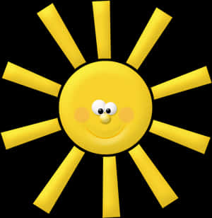 Pocoyo Animated Sun Character PNG image with transparent background