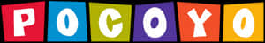 Pocoyo Logo Colorful Blocks PNG image with transparent background