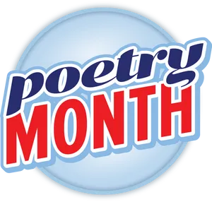 Poetry Month Celebration Badge PNG Image