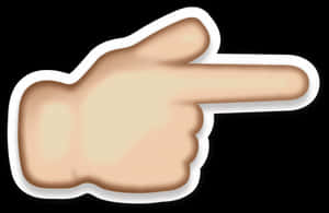 Pointing Hand Emoji PNG image with transparent background