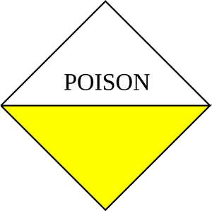Poison Yellow Toxicity Label, HD Png Download PNG image with transparent background