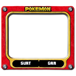 Pokemon Card Frame Template Png Xas12 PNG Image