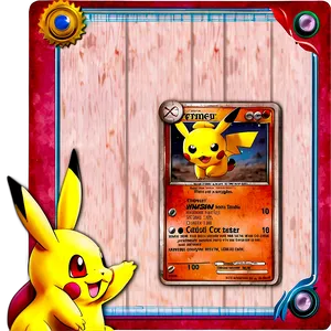 Pokemon Card Template Vintage Png 06212024 PNG Image