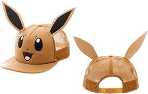 Pokemon Eevee Big Face Trucker Hat - Eevee Hat, HD Png Download PNG image with transparent background