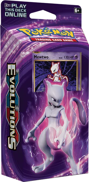 Pokemon Evolutions Mewtwo Card Pack PNG Image