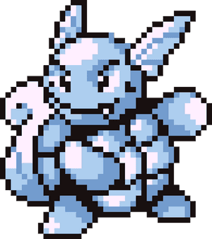 Pokemon Red Blastoise Sprite Png - Pokemon Red And Blue Wartortle, Transparent Png PNG image with transparent background