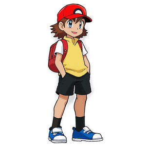 Pokemon Trainer Red PNG 05032024 PNG image with transparent background