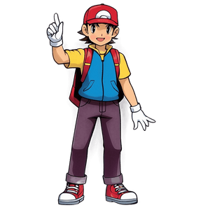 Pokemon Trainer Red PNG iwr PNG image with transparent background
