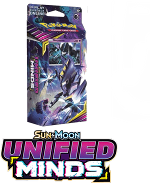 Pokemon Unified Minds Theme Deck Packaging PNG image with transparent background