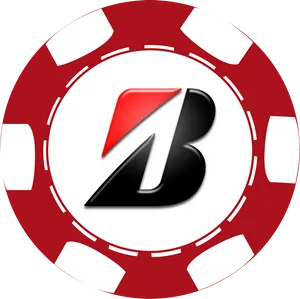 Poker Chip Logo Design PNG Image