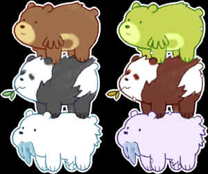 Pokémonwe Bare Pokemon - Bear Stack We Bare Bears, HD Png Download PNG image with transparent background