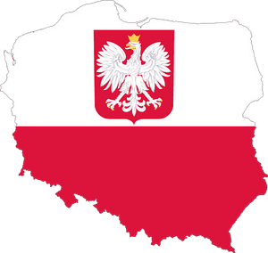 Poland, Country, Europe, Flag, Borders - Poland Map With Flag PNG image with transparent background