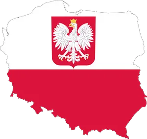 Poland Mapand Coatof Arms PNG Image