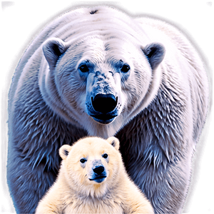 Polar Bear Family PNG 05062024 PNG image with transparent background