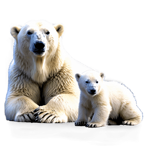 Polar Bear Family PNG hfp PNG image with transparent background