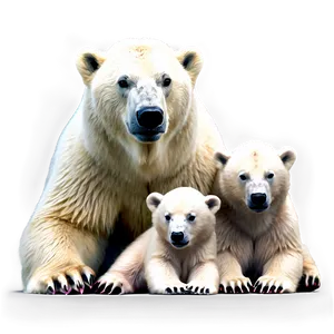 Polar Bear Family Png Snn6 PNG Image