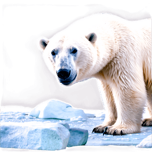 Polar Bear Habitat Scene PNG 05062024 PNG image with transparent background