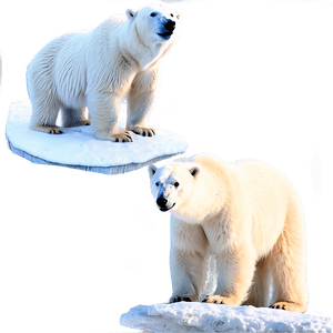 Polar Bear Habitat Scene PNG 05062024 PNG image with transparent background