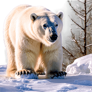 Polar Bear Habitat Scene PNG adp6 PNG image with transparent background